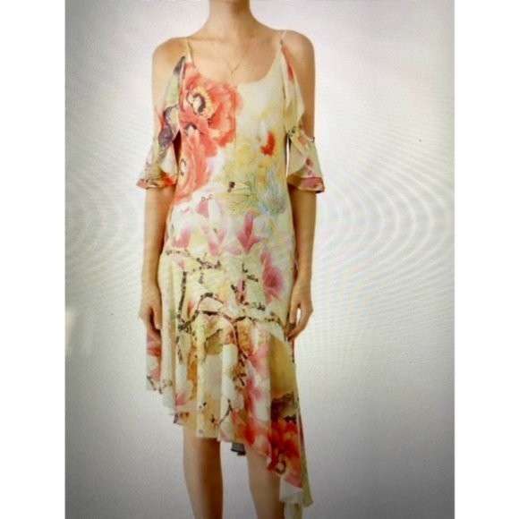 RUNWAY designer designer - Jose Natori print dress - size 8 - Picture 1 of 2